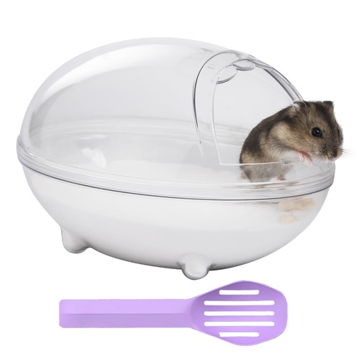 Transparent hamster sand bath - transparent,